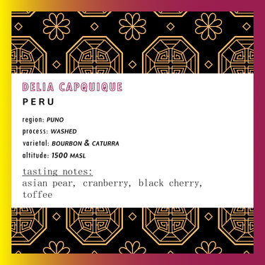 Delia Capquique Peru Washed