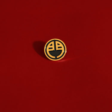 Logo enamel pin from Postern Coffee
